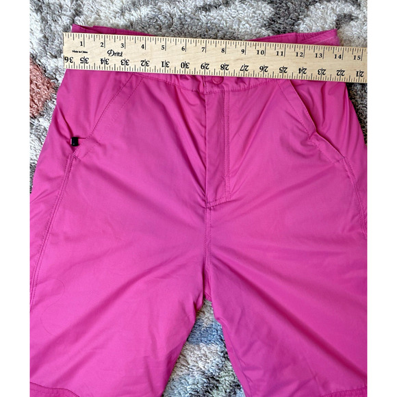 LL Bean Snow Pants Youth 12 Pink Snowboard Ski Waterproof Gorpcore Kids Girls - Picture 7 of 11
